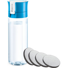 Brita Fill & Go bottle-blue 0.6l + 4 filter cartridges