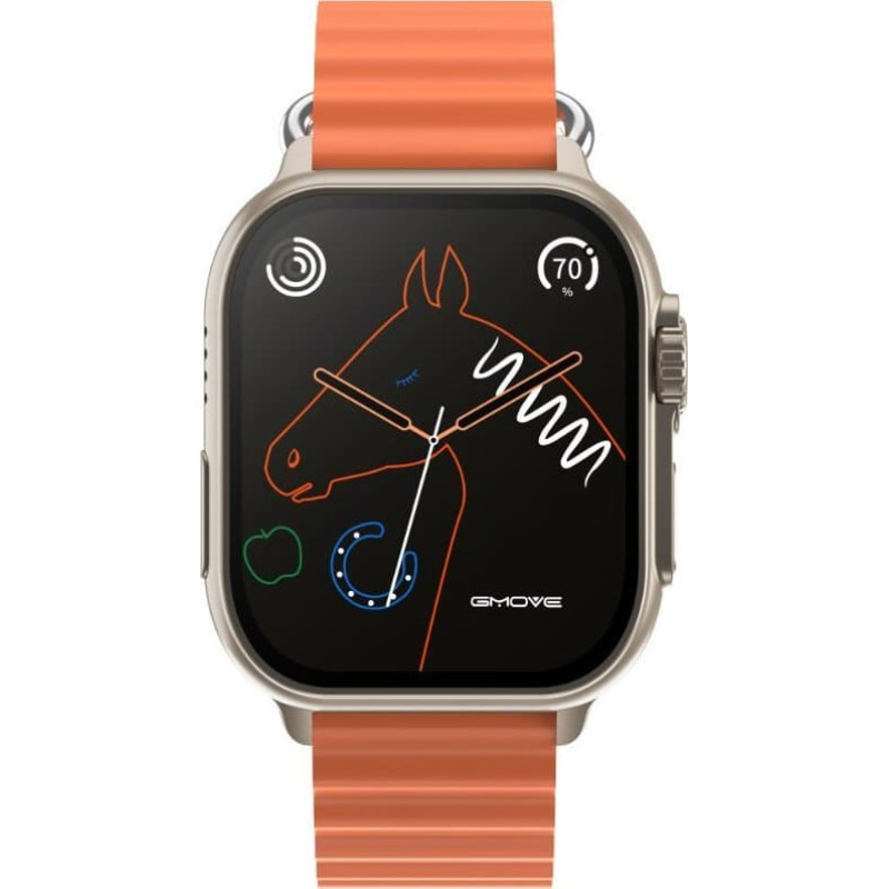 Rubicon Smartwatch Rubicon RNCF17 Pomarańczowy  (RNCF17)