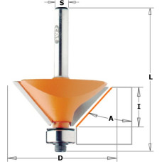 CMT Frēzes asmens ar gultni TCT S=12 D=65 X26, CMT