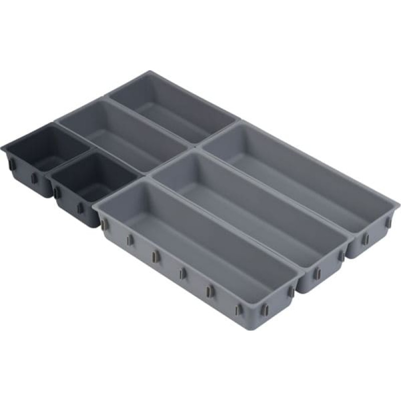 Joseph Joseph Blox 7-piece Grey Drawer Organiser Set
