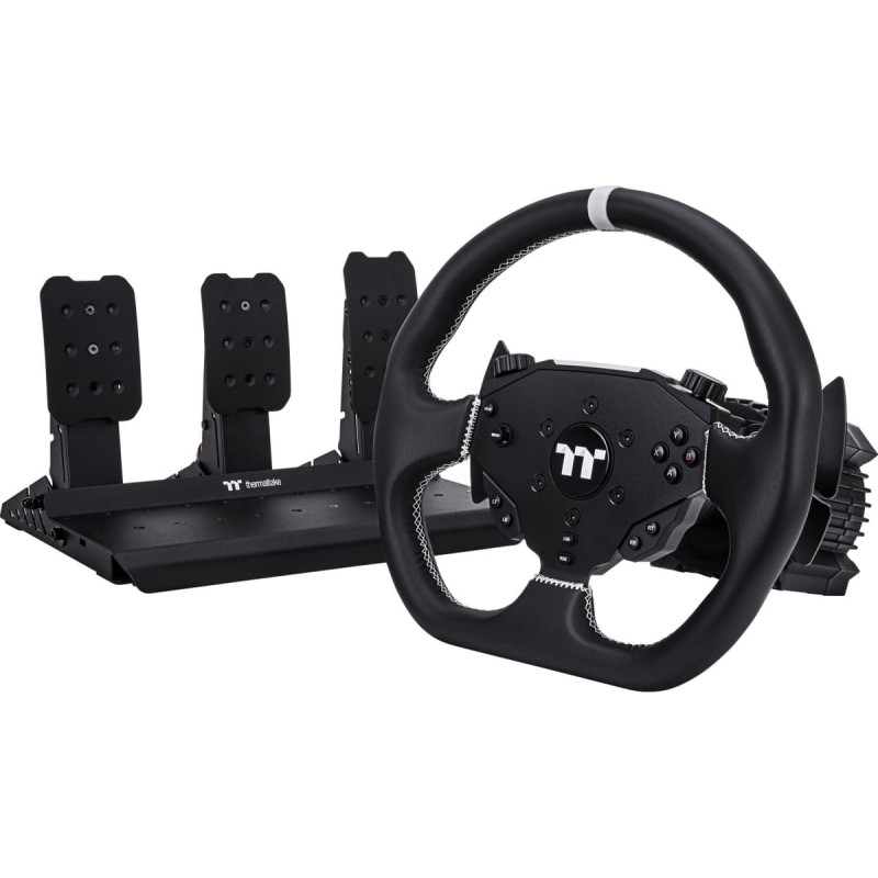 Thermaltake G6 Direct Drive Racing Wheel with pedals bundle, simulator set black