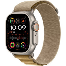 Apple Watch Ultra 2, Smartwatch (grey, 49 mm, Alpine Loop Almond, Titanium Case, cellular)