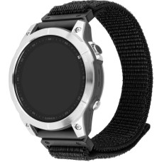 Fixed | Sporty Strap for Garmin QuickFit 26mm | 160-210 | Black | Nylon