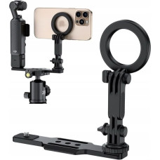 JJC Uchwyt Płytka Szyna Mocowanie do DJI Osmo Pocket 3 + Telefon MagSafe na 1/4 / HG-CS1
