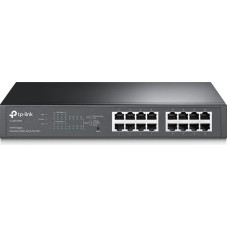 Tp-Link TL-SG1016PE Vadīts L2 Gigabit Ethernet (10/100/1000) Power over Ethernet (PoE) 1U Melns