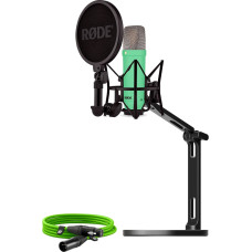 Rode Microphones NT1 Signature +XLR cable+Desktop Studio Arm, microphone (light green, bundle)