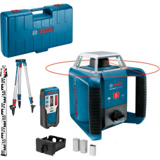 Bosch Powertools rotary laser GRL 400 H Professional, with construction tripod (blue, case, red laser line)