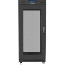 Lanberg Installation cabinet rack 19 27U 600x800 black, perforated door lcd (flat pack)