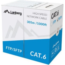 Lanberg Cable SFTP Cat.6 CU 305 m wire grey