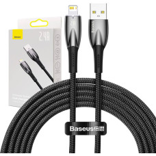 Baseus USB cable for Lightning Baseus Glimmer Series, 2.4A, 2m (Black)