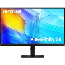 Samsung Monitor 27 inch ViewFinity S80D IPS 3840x2160 UHD 16:9 1xHDMI 1xDP 3xUSB 3.0 5ms PinP/PbyP 60Hz HAS+PIVOT płaski 3YOn-Site