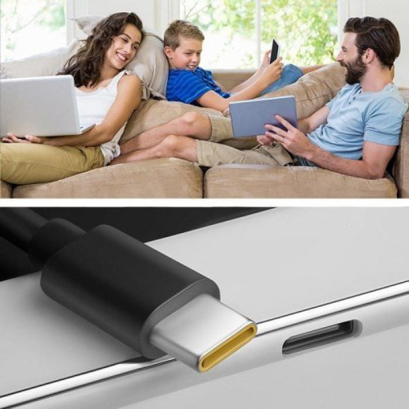 Qoltec Loader Qoltec GAN Power Pro Charger | 1xUSB-C | 65W | 5-20V | 3-3.25A | Black