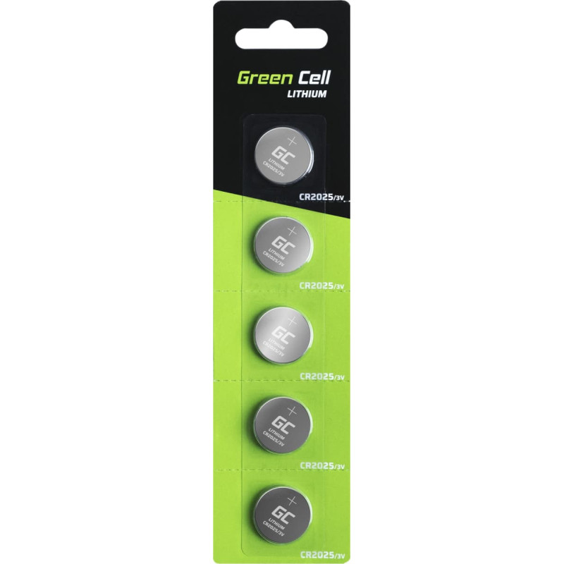 Green Cell Bateria CR2025 160mAh 5 szt.