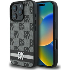 Dkny DKNY DKHCP16LPCPTSSK iPhone 16 Pro 6.3"  czarny/black hardcase Checkered Pattern & Printed Stripes