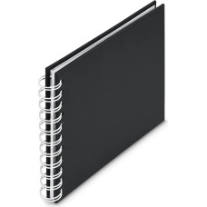 Hama Fine Art foto albums & papīra aizsardzības pārklājums Melns 30 lapas 14 x 14 cm Spirāles iesējums