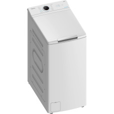 Midea Washing Machine | MF100T60B/W-HR | Energy efficiency class A | Top loading | Washing capacity 6 kg | 1200 RPM | Depth 61 cm | Width 40 cm | Display | LED | Steam function | White