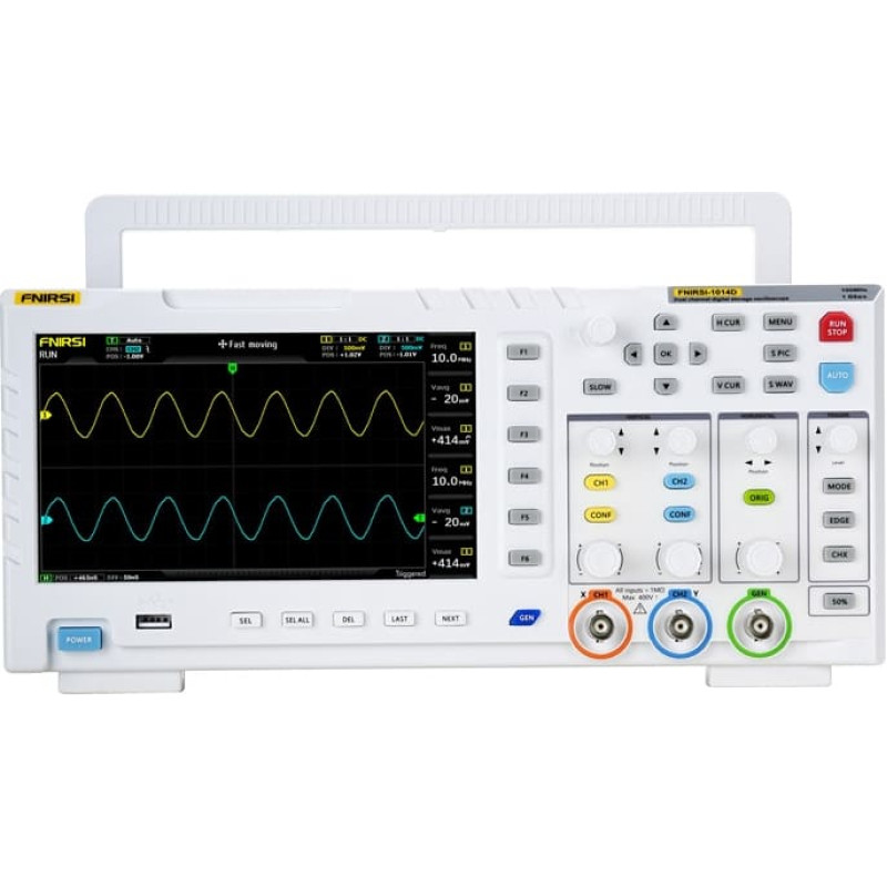 Fnirsi 1014D 2-in-1 oscilloscope signal generator