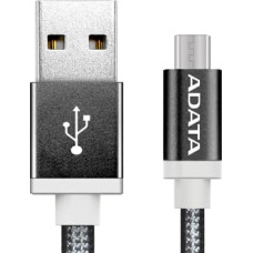 Adata 1m, USB2.0-A/USB2.0 Micro-B USB kabelis USB A Micro-USB B Melns