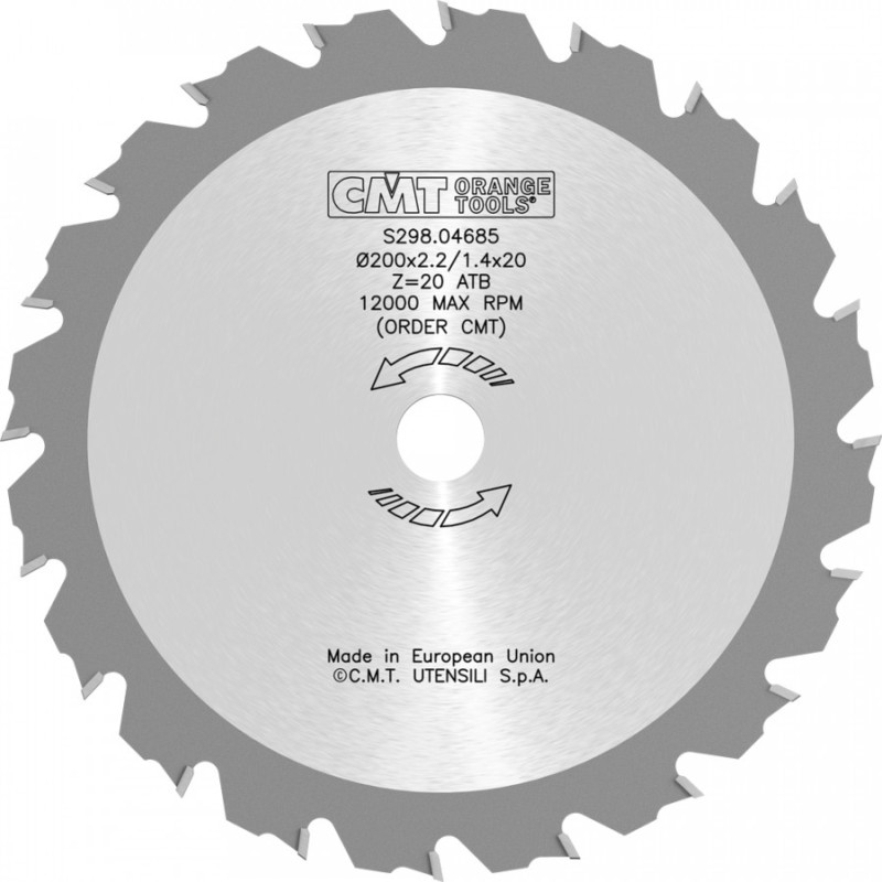 CMT Trimmera zāģripa 2,2 mm 200 x 20 mm, Z20, CMT