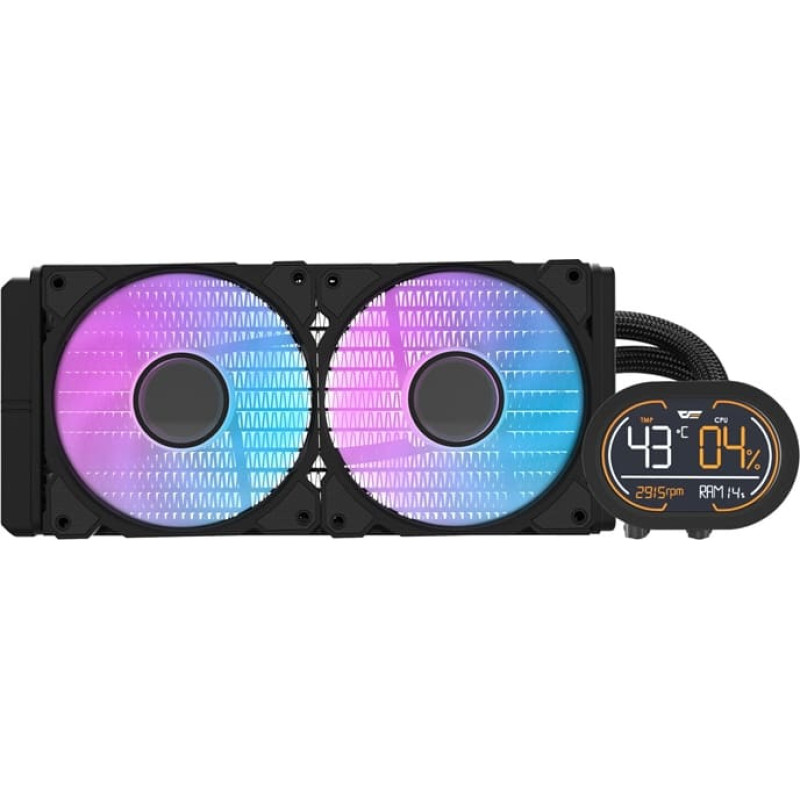 Darkflash DH240D v2 CPU water cooler (black)