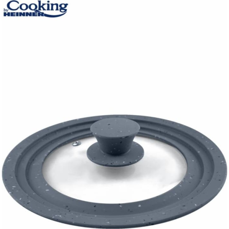 Vāks stikla ar regulejamu silkona malu  22/24/26cm HR-AER-22D26, COOKING BY HEINNER