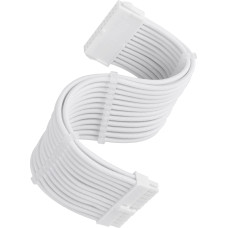 Silverstone Technology SilverStone power supply extension cable SST-PP07E-MBW-V2, 24pin ATX (white, 30cm)