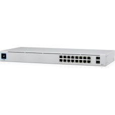 Ubiquiti Switch|UBIQUITI|USW-16-POE|Type L2|Desktop/pedestal|Rack|16x10Base-T / 100Base-TX / 1000Base-T|2xSFP|PoE ports 16|PoE+ ports 8|18 Watts|USW-16-POE