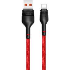 XO USB to USB-C cable XO NB55 5A, 1m (red)