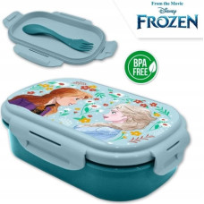 Kids Euroswan Śniadaniówka + sztućce, 21x14x6cm Kraina Lodu Frozen FR50014 Kids Euroswan
