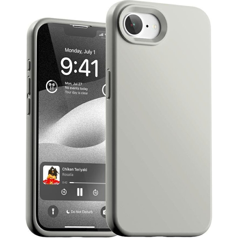 Mercury Goospery Etui Mercury Silicone do iPhone 16e      kamienny