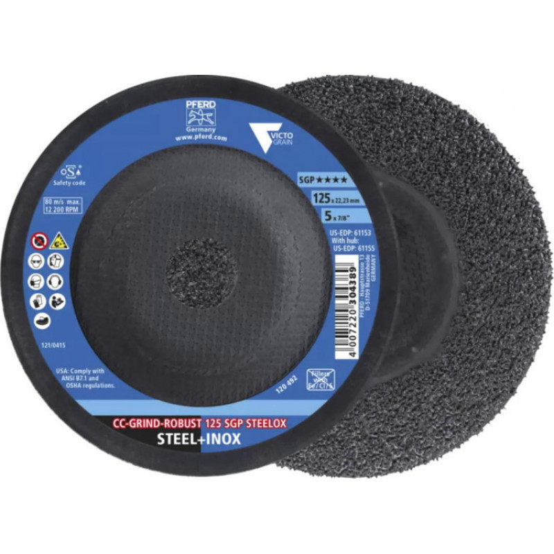 Pferd Slīpdisks CC-Grind-Robust Steelox 125mm SGP Victograin, Pferd