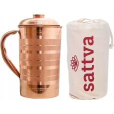 Sattva SATTVA Dzbanek miedziany w prążki Stripe Jug 1250ml
