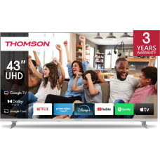Thomson TV SET LCD 43" QLED 4K/WHITE 43UG4S14W THOMSON