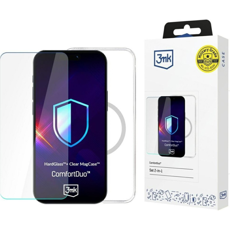 3MK Etui ComfortDuo Clear MagCase do Samsung Galaxy S25 Ultra