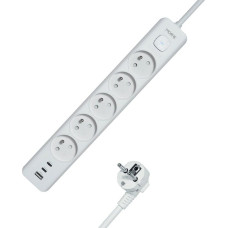 Tiross MORRE LISTWA ZASILAJĄCA 5G USB, 2xUSB-C,1,5m