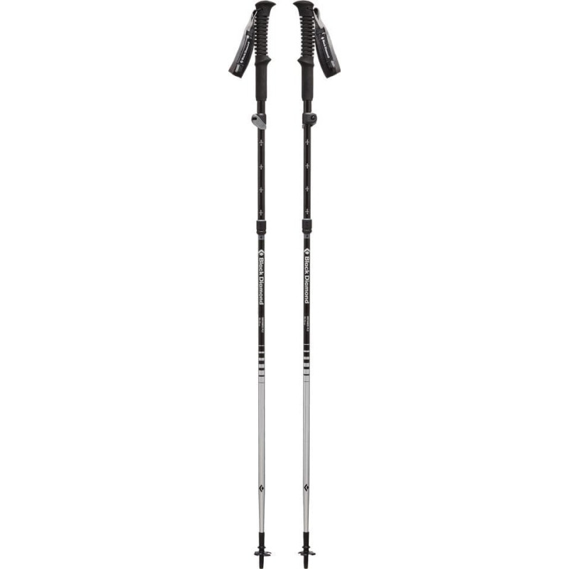 Black Diamond Trekking poles Distance FLZ, fitness equipment (grey, 1 pair, 125 cm)