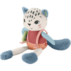 Mattel Fisher-Price Snow Leopard Soft Toy Sensory Toy for Newborns