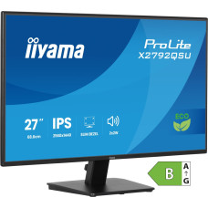 Iiyama ProLite X2792QSU-B1, LED monitor - 27 - black (matt), QHD, IPS, HDMI, DP, USB hub, 120Hz panel