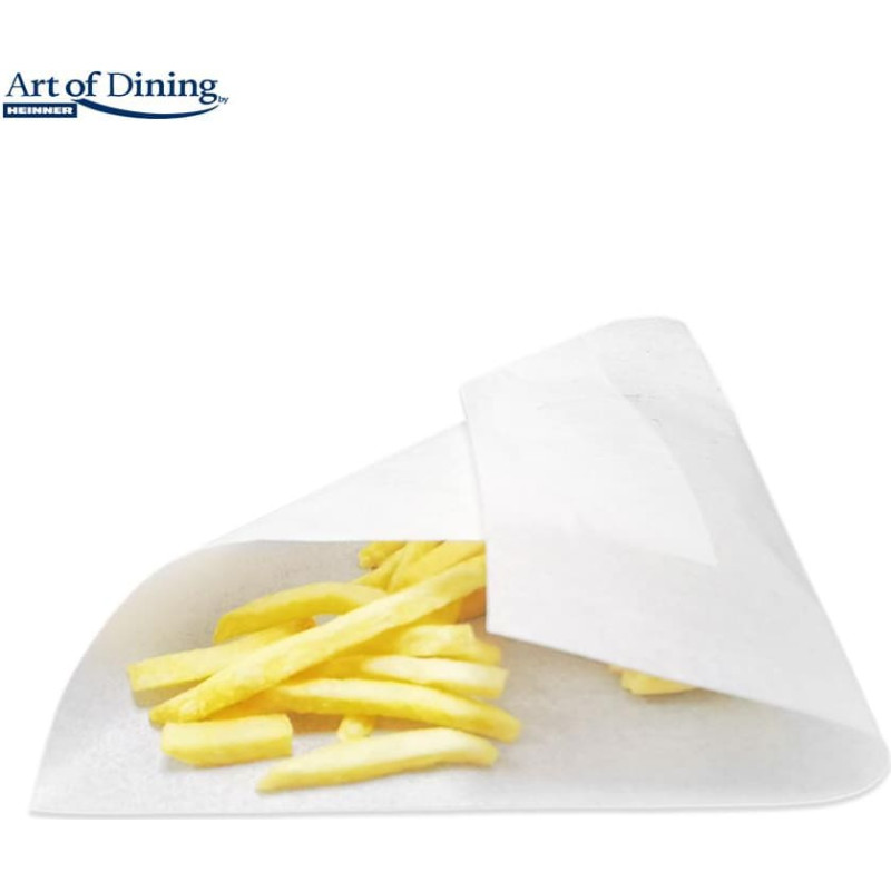 Pārtikas papīrs balts, taukizturīgs 200x250mm 500gab. HR-AER-2025A HEINNER