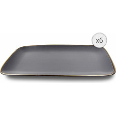 Keramikas šķīvju komplekts 6gab. 32x20cm CALYPSO HR-WDF-G326 HEINNER