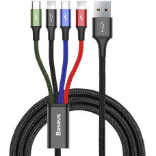 Baseus Fast USB cable 4in1 USB-C / 2x Lightning / Micro 3,5A 1,2m - black