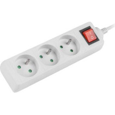 Lanberg Power strip Lanberg PS1 3 sockets 3 m white (PS1-03E-0300-W)