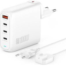 4Smarts Ładowarka 4smarts 4smarts Ladeger&auml;t GaN Flex Pro 100W 3 USB-C+1 USB-A, wei&szlig;