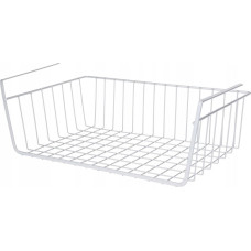 Storage Solutions Koszyk podwieszany na owoce, metalowy, jasnoszary, 40 x 25,5 x 14,3 cm