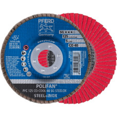 Pferd Lameļu disks SG STEELOX CO-COOL 125mm P40 PFC, Pferd