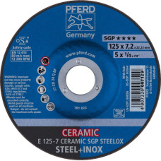 Pferd Slīpdisks SGP Ceramic STEELOX 125x7mm, Pferd