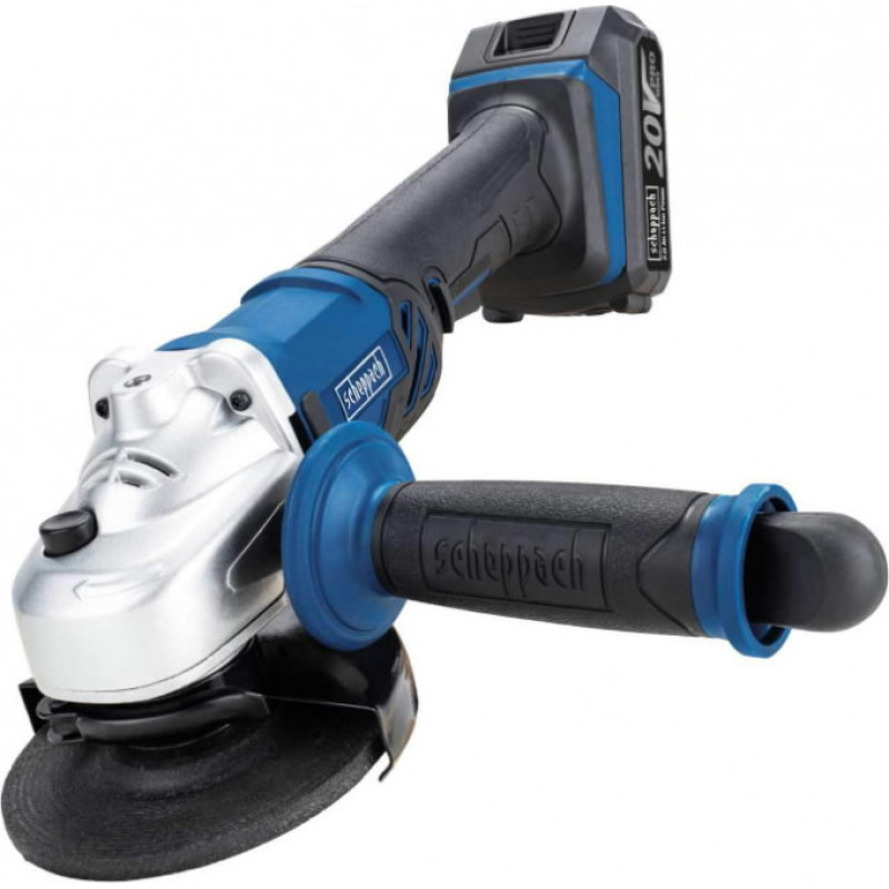 Scheppach Akumulatora leņķa slīpma&scaron;īna CAG115-20ProS, 1x2,0 Ah, GEN1, Scheppach