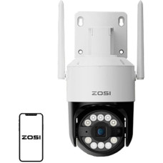 Zosi C296 WiFi 8MP dual Pan Tilt IP66 outdoor camera + 32GB microSD card