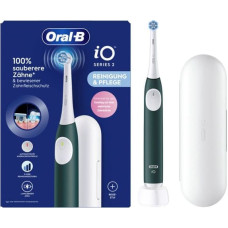 Oral-B Braun Oral-B iO Series 2 with travel case Forest Green, Electric Toothbrush dark green/white