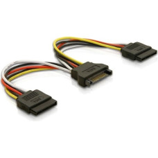 Delock Adapter 15Pin/St->2xSATA-HDD